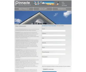 Pinnaclehousepainters.com(Pinnacle House Painters) Screenshot