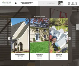 Pinnaclehouses.com(Pinnacle Residential Properties) Screenshot