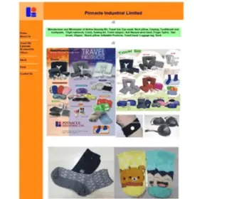 Pinnacleind.com("Manufacturer and Wholesaler of Amenity Kit) Screenshot