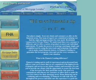 Pinnaclelendingllc.net(Pinnacle Lending) Screenshot
