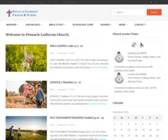 Pinnaclelutheran.org(Pinnacle Lutheran Christian Church) Screenshot