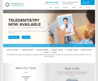 Pinnaclemoderndentistry.com(Dentist Office in Scottsdale) Screenshot