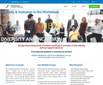 Pinnacleonlinetraining.com(Workplace Health and Safety Training) Screenshot