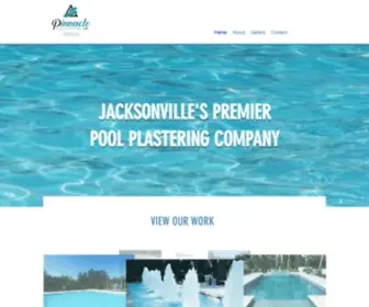 Pinnaclepoolsjax.com(Pinnacle Plastering Inc) Screenshot