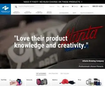 Pinnaclepromotions.com(Promotional Products and Custom Logo Apparel) Screenshot