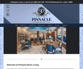 Pinnacleseniorliving.com(Pinnacle Senior Living) Screenshot