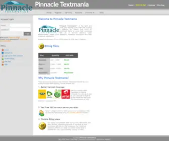 Pinnaclesms.com(Pinnacle Textmania) Screenshot