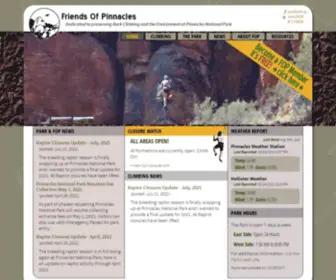 Pinnacles.org(Friends Of Pinnacles) Screenshot