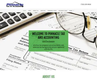 Pinnacletaxusa.com(Pinnacle Tax and Accounting) Screenshot