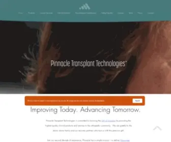 Pinnacletransplant.com(Pinnacle Transplant Technologies) Screenshot