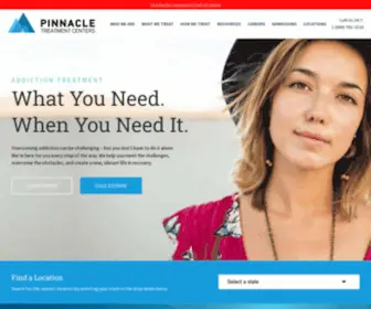 Pinnacletreatment.com(Pinnacle Treatment Centers) Screenshot