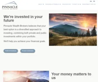 Pinnaclewealth.ca(Pinnacle Wealth Brokers) Screenshot