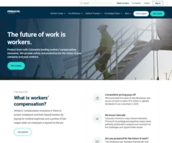 Pinnacol.com(Colorado workers' compensation) Screenshot