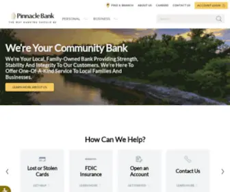 Pinnbank.com(Pinnacle Bank) Screenshot