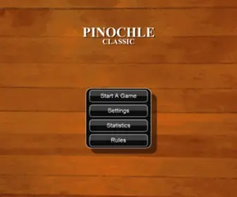 Pinochleclassic.com(Pinochle Classic) Screenshot