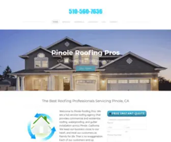 Pinoleroofingpros.com(Bay Area Roofing) Screenshot