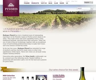 Pinord.com(Bodegas Pinord S.A) Screenshot