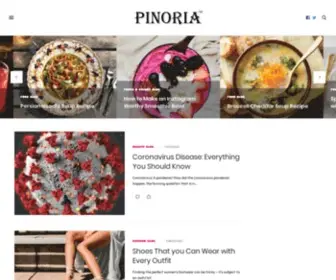 Pinoria.com(Pinoria is the best lifestyle magazine blog) Screenshot