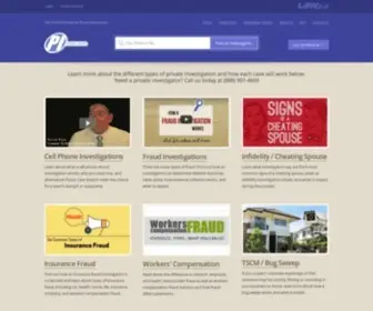 Pinow.com(Private Investigators) Screenshot