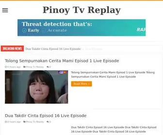 Pinoy1Tvreplay.com(Pinoy Tv Replay) Screenshot