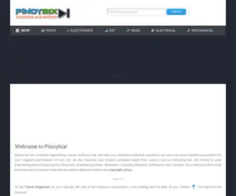 Pinoybix.org(Best Engineering Board Exam Reviewer) Screenshot