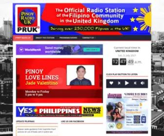 Pinoyradiouk.com(Pinoy Radio UK) Screenshot