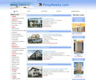 Pinoyrealty.com(House and Lot for Sale Manila Philippines) Screenshot