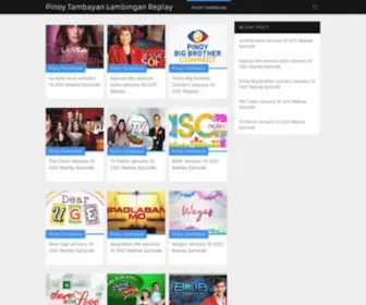 Pinoytambayanlambinganreplay.net(Pinoy Tambayan Teleserye) Screenshot