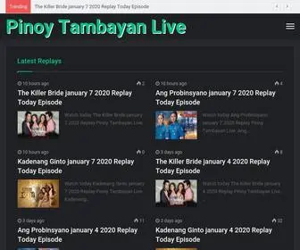 Pinoytambayanlive.su(Pinoy Tambayan Live Watch Pinoy Teleserye Replay Online) Screenshot