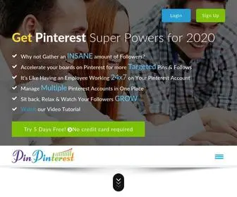 Pinpinterest.com(Pinterest Automation Marketing Tool) Screenshot