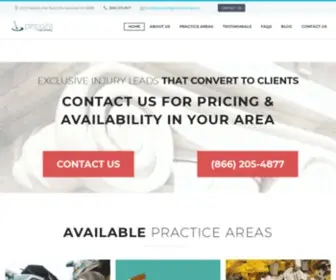 Pinpointlegalmarketing.com(Lead Generation Company) Screenshot