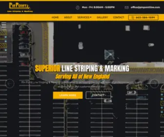 Pinpointline.com(Parking Lot Line Striping) Screenshot