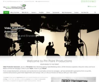 Pinpointproductions.ca(Vancouver Video Production) Screenshot