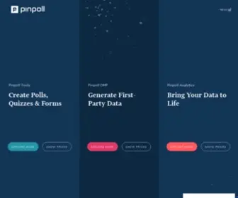 Pinpoll.com(Tools, DMP and Analytics for Websites) Screenshot