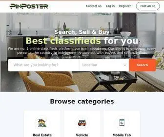 Pinposter.com(Classified ads india) Screenshot