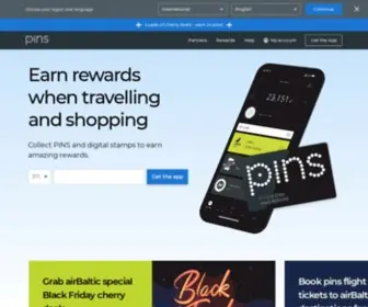 Pins.co(Loyalty programme for every traveler) Screenshot