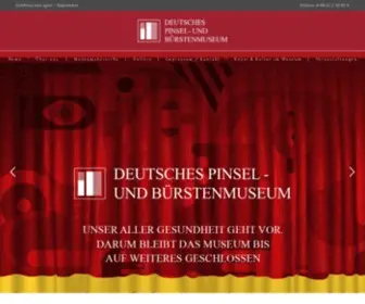 Pinselmuseum-Bechhofen.de(Deutsches Pinsel) Screenshot