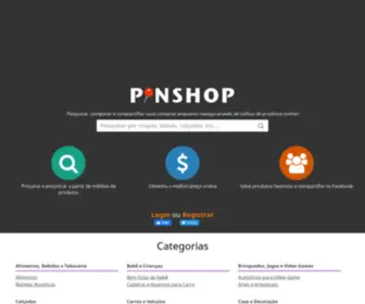 Pinshops.com.br(Comparison Shopping) Screenshot