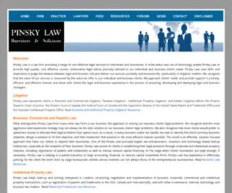 Pinskylaw.ca(Pinsky Law) Screenshot