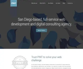 Pint.com(San Diego Web Development and Design) Screenshot