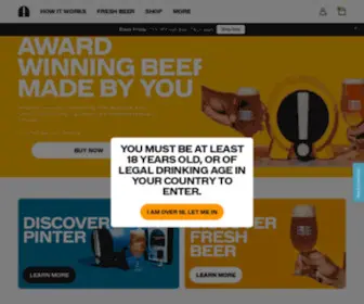 Pinter.co.uk(The Home of Fresh Beer & Fresh Brewing) Screenshot