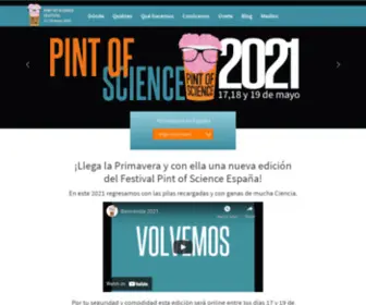 Pintofscience.es(Pint of Science ES) Screenshot