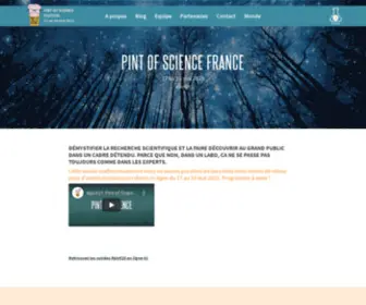 Pintofscience.fr(Pint of Science France) Screenshot