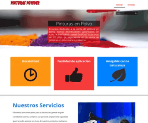 Pinturaspowder.com(PINTURAS POWDER) Screenshot
