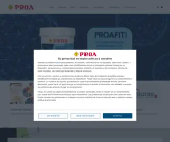 Pinturasproa.com(Pinturas PROA) Screenshot