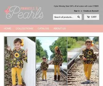 Pinwheelsandpearlsboutique.com(Pinwheels & Pearls) Screenshot