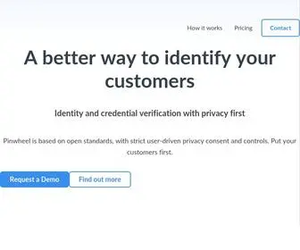 Pinwhl.com(A better way to identify your customers) Screenshot