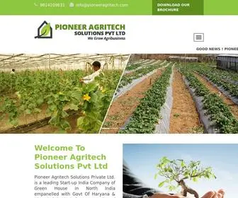 Pioneeragritech.com(STARTUP INDIA Company) Screenshot