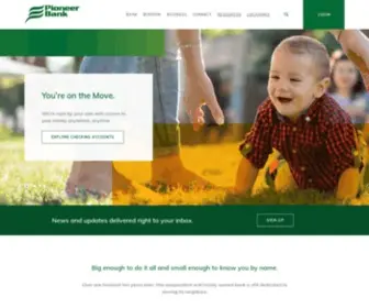 Pioneerbks.com(Pioneer Bank) Screenshot