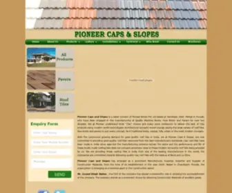 Pioneercaps.in(Roof Tiles in India) Screenshot